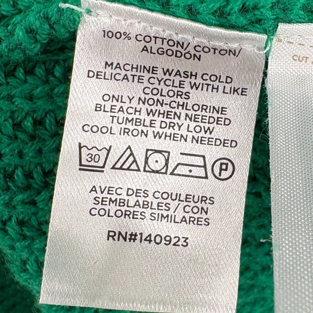 Loft Boyfriend Cardigan V Neck Knit Kelly Green Size XS oversized - Picture 11 of 11